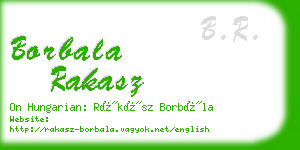 borbala rakasz business card